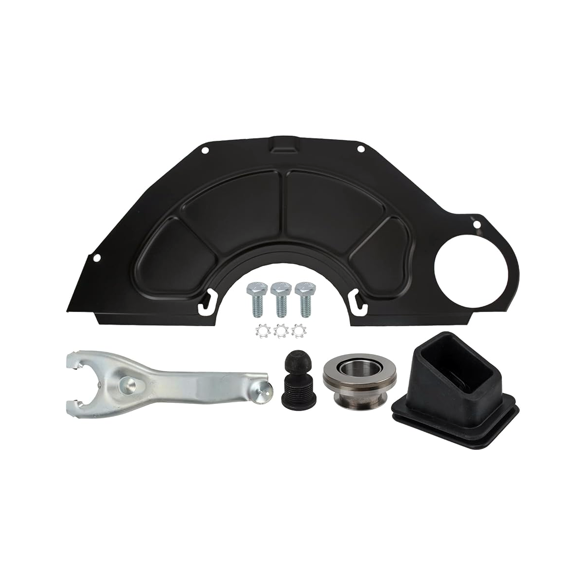 Bell Housing Kit & 11" Clutch Fork & Throwout Bearing & Cover 3899621 for Chevy Chevelle Corvette Camaro - KUDUPARTS