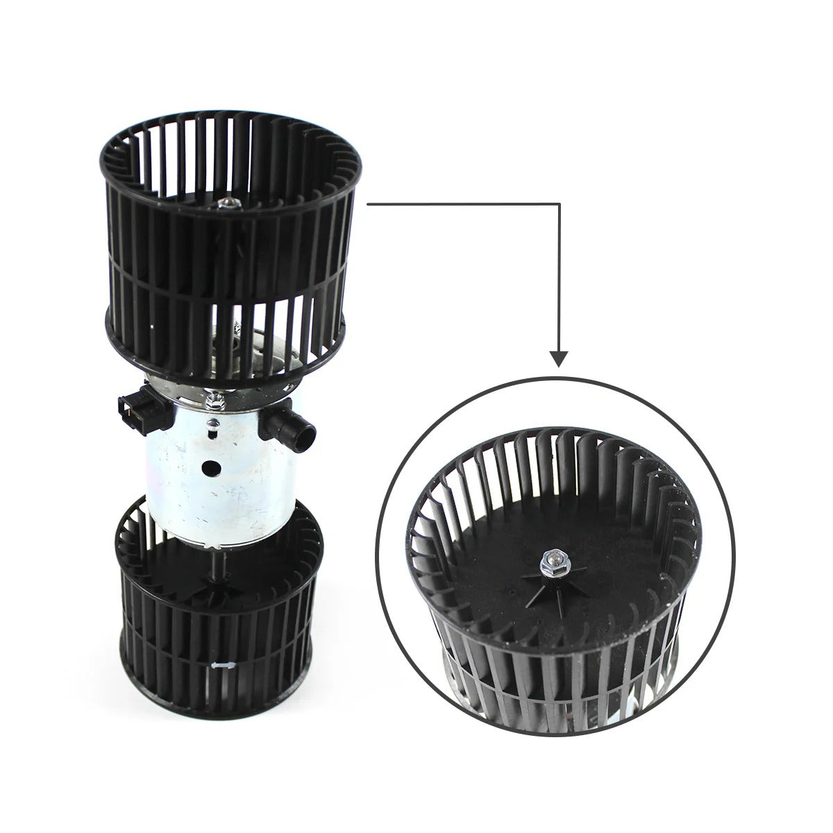 Blower Motor 4475716 for John Deere Excavator 135D 225DLC 75C 80C 75D 225CLC 135C 85D - KUDUPARTS