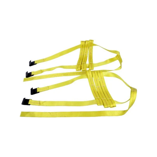 Car Tire Basket Tiedown Straps Wheel Net Set Flat Hook for Heavy Duty Tow Dolly - KUDUPARTS