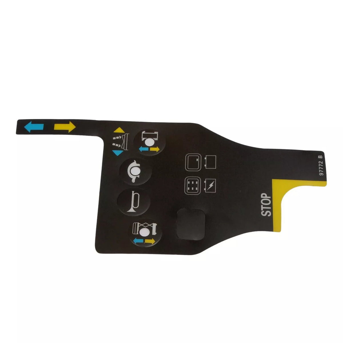 Control Box Overlay Decal 4130000862001 for LGMG Electric Scissor Lift AS0812E AS1012E SS0407E - KUDUPARTS