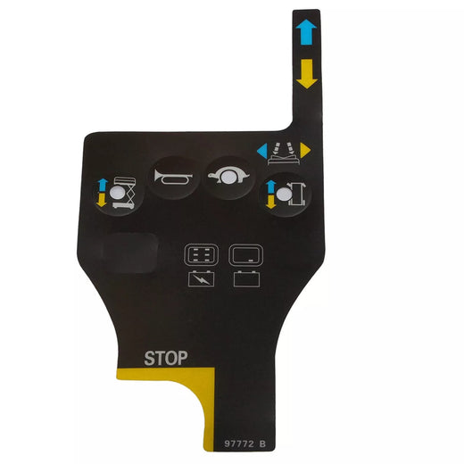 Control Box Overlay Decal 4130000862001 for LGMG Electric Scissor Lift AS0812E AS1012E SS0407E - KUDUPARTS