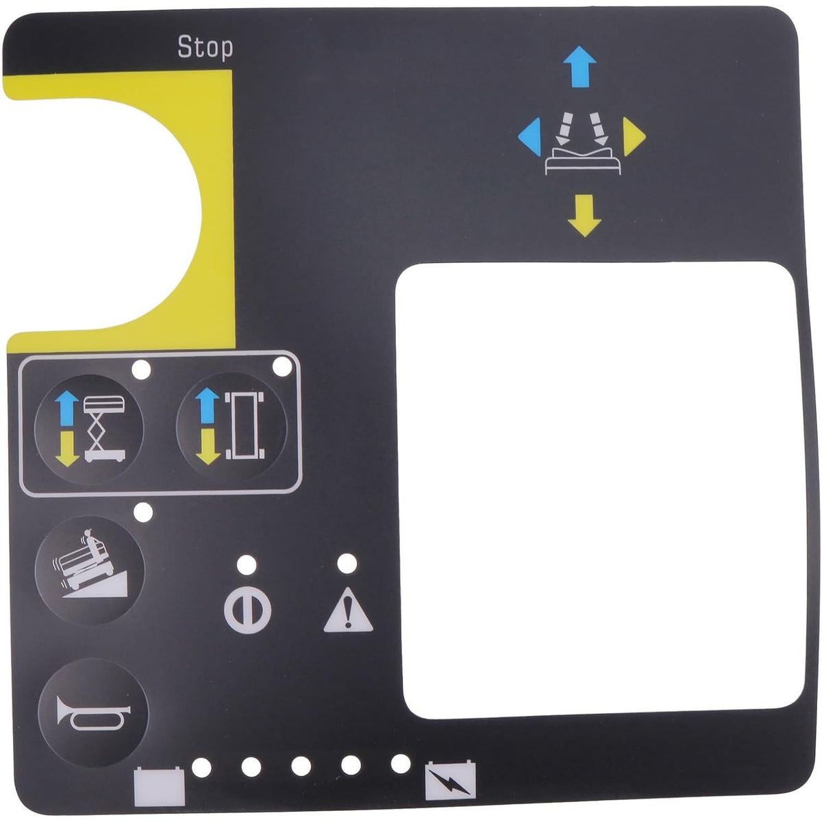 Control Box Overlay Decal 78673 78673GT for Genie Scissor Lift GS-1530 GS-1532 GS-1930 GS-1932 GS-2032 GS-2046 GS-2632 GS-2646 GS-3246 - KUDUPARTS