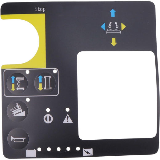 Control Box Overlay Decal 78673 78673GT for Genie Scissor Lift GS-1530 GS-1532 GS-1930 GS-1932 GS-2032 GS-2046 GS-2632 GS-2646 GS-3246 - KUDUPARTS