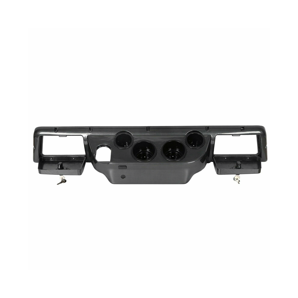 Dash Board Cover Assembly Carbon Fiber Style for Club Car DS Golf Cart 1982 and Up - KUDUPARTS