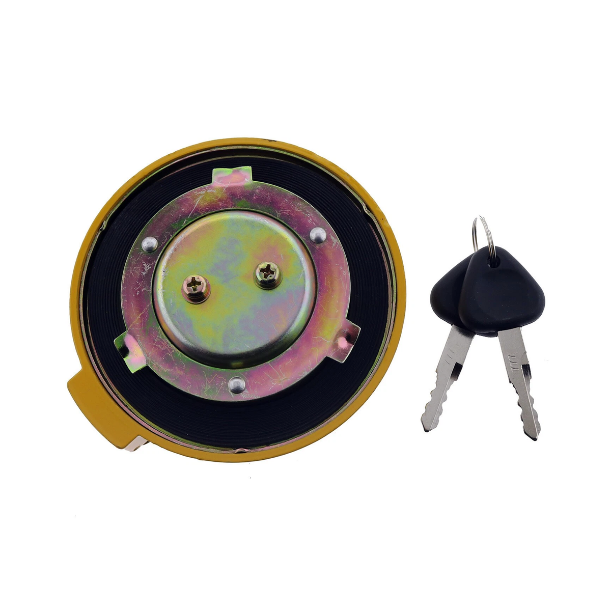 Fuel Cap with 2 Keys VOE14639653 for Volvo Excavator EC120D EC170D EC200D EC210D EC220D EC340D EC350D EC380D EC750D - KUDUPARTS