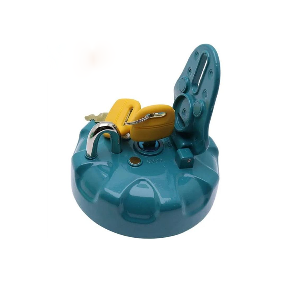 Fuel Tank Cap With 2 Keys DS-1593 for Kobelco Excavator SK200 - KUDUPARTS