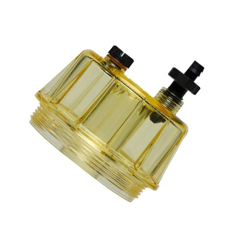 Séparateur eau/carburant à cuve transparente 129-0375 pour pelles hydrauliques Caterpillar CAT 5110B, 345B, 365B, 385B et camions 725, 730, 735, 740, D350E, D400E, 771D et 775D.