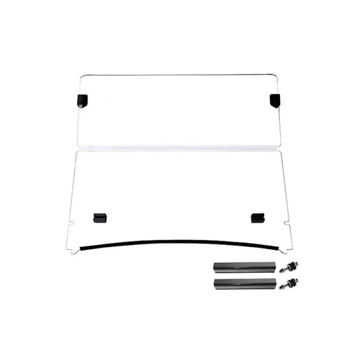 Golf Cart Fold Down Impact Resistant Windshield for Yamaha G14 G16 G19 Driver 2017-Up - KUDUPARTS