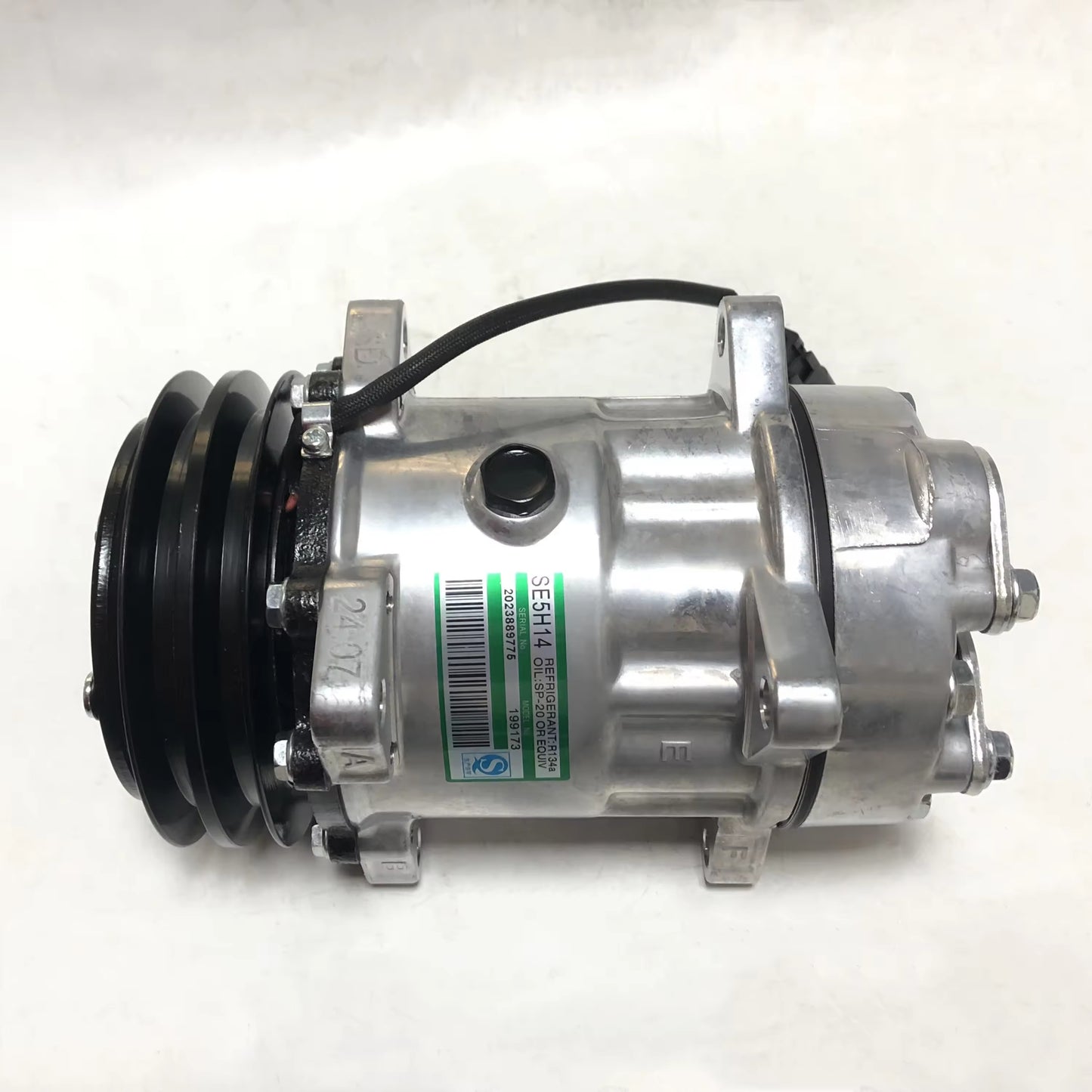 Compresor de aire acondicionado 10PA17C 12 V, paquete de 1, RE55422 TY6784 SE501468 para motores John Deere 4045, 6068, tractores 4560, 4760, 7610, 7810, 8110, 8210, 8310, 8410, 9120, 9420 y 9620