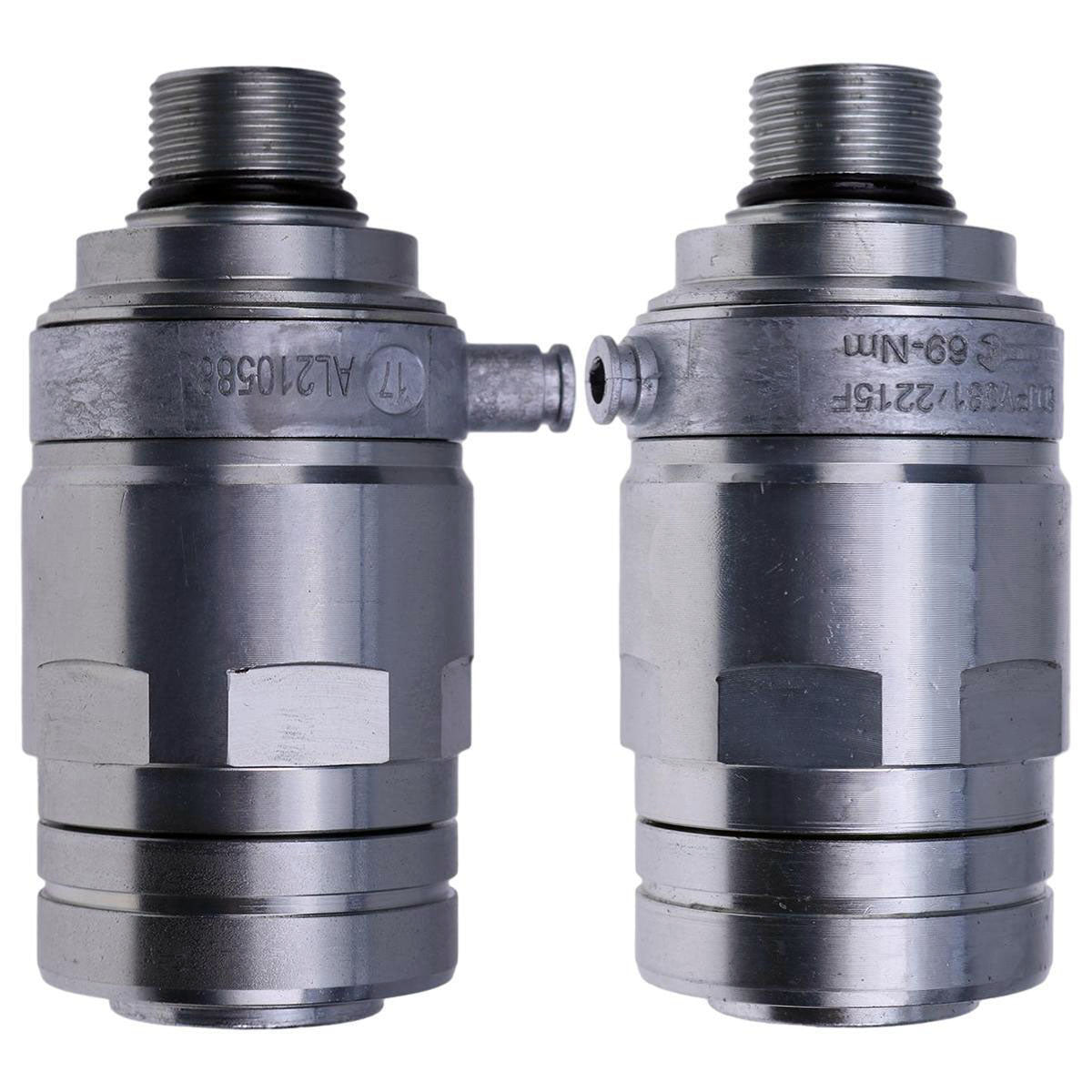 Hydraulic Coupler Kit AL210588 AL210587 for John Deere Tractor 6090 6100 6105 6110 6115 6125 6130 6140 6155 6150 6170 6190 6230 6425 7130 - KUDUPARTS