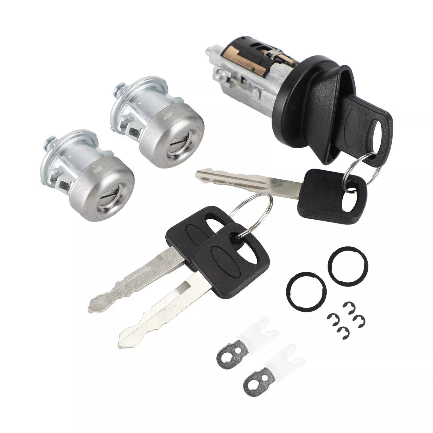Cylindre de serrure de porte et d'allumage avec 4 clés 703362 pour Ford F150 F250 F350 F450
