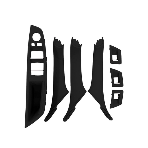 Inner Door Panel Handle Pull Trim Cover Set 51417225873 for BMW 520i 525i 528i 530i 535i 535d 2.0L L4 2.5L 3.0L L6 2010-2016 - KUDUPARTS