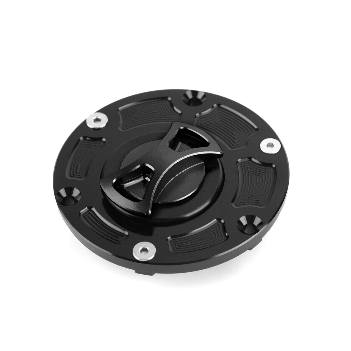 Keyless Fuel Gas Cap RC-266-BLK for 2008-2017 Kawasaki Motorcycle EX250 EX300 Ninja ER250 ER300 - KUDUPARTS