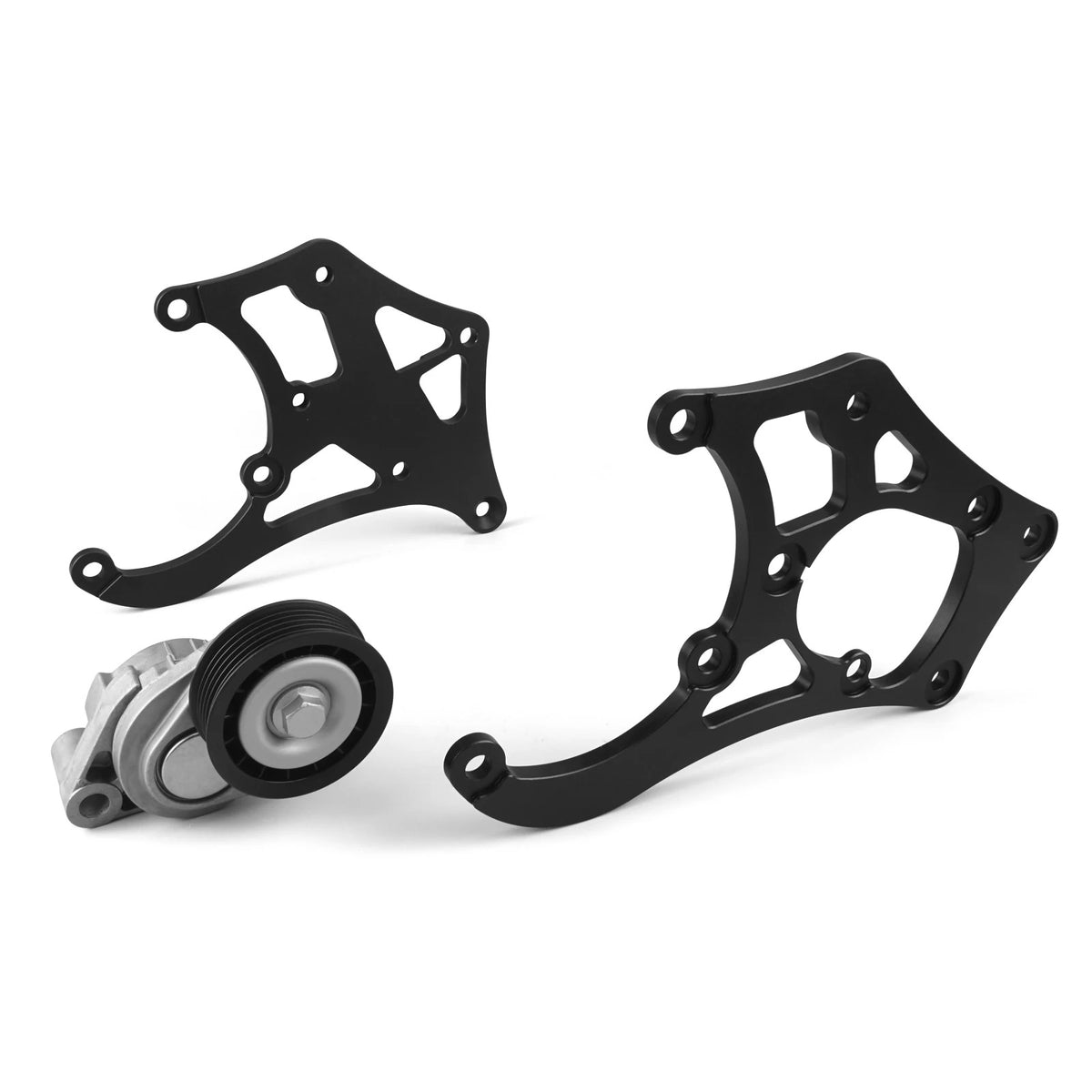 A/C Compressor Bracket TD944-Silver-T for GM Engine LSX LS1 LS2 LS3 LS6 L76 Sanden 508 709 - KUDUPARTS