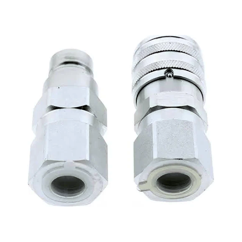 Male & Female Hydraulic Flat Face Quick Coupler Kit 195-6525 195-6526 for Caterpillar CAT - KUDUPARTS
