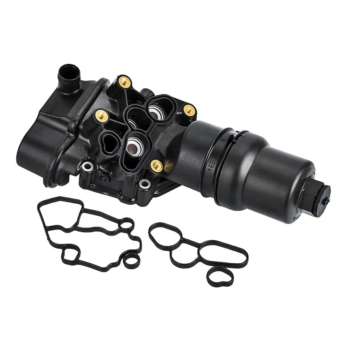 Oil Filter Housing Cooler Assembly 06F115397H 06F115397J for Audi A3 A4 TT TTS Volkswagen Eos Golf R GTI Jetta Passat - KUDUPARTS