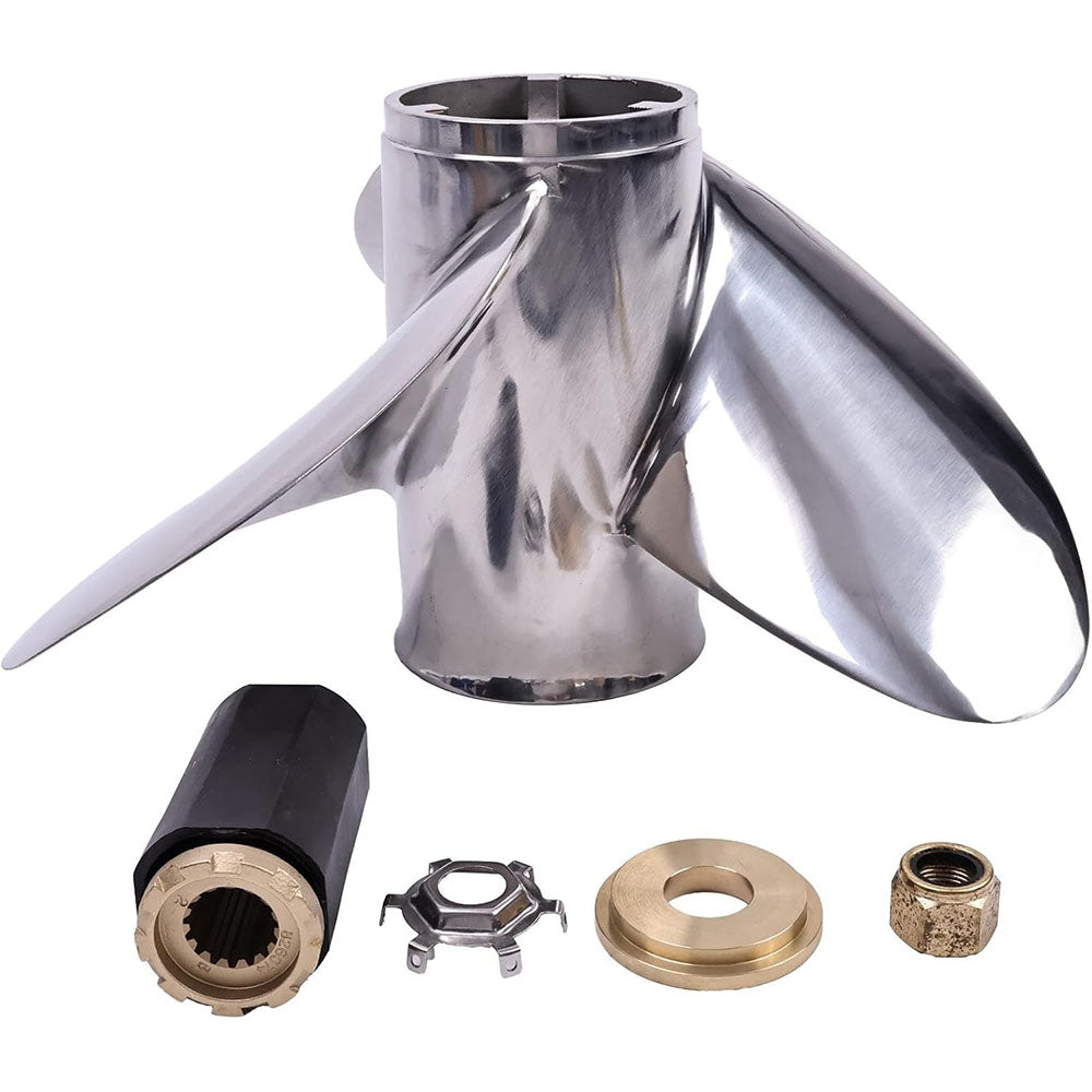 14 5/8 x 25 Pitch Right Tempest Plus Propeller Impeller 48-8M0151386 for Mercury Outboard 135-400HP Command Thrust 90-115HP Alpha Bravo One