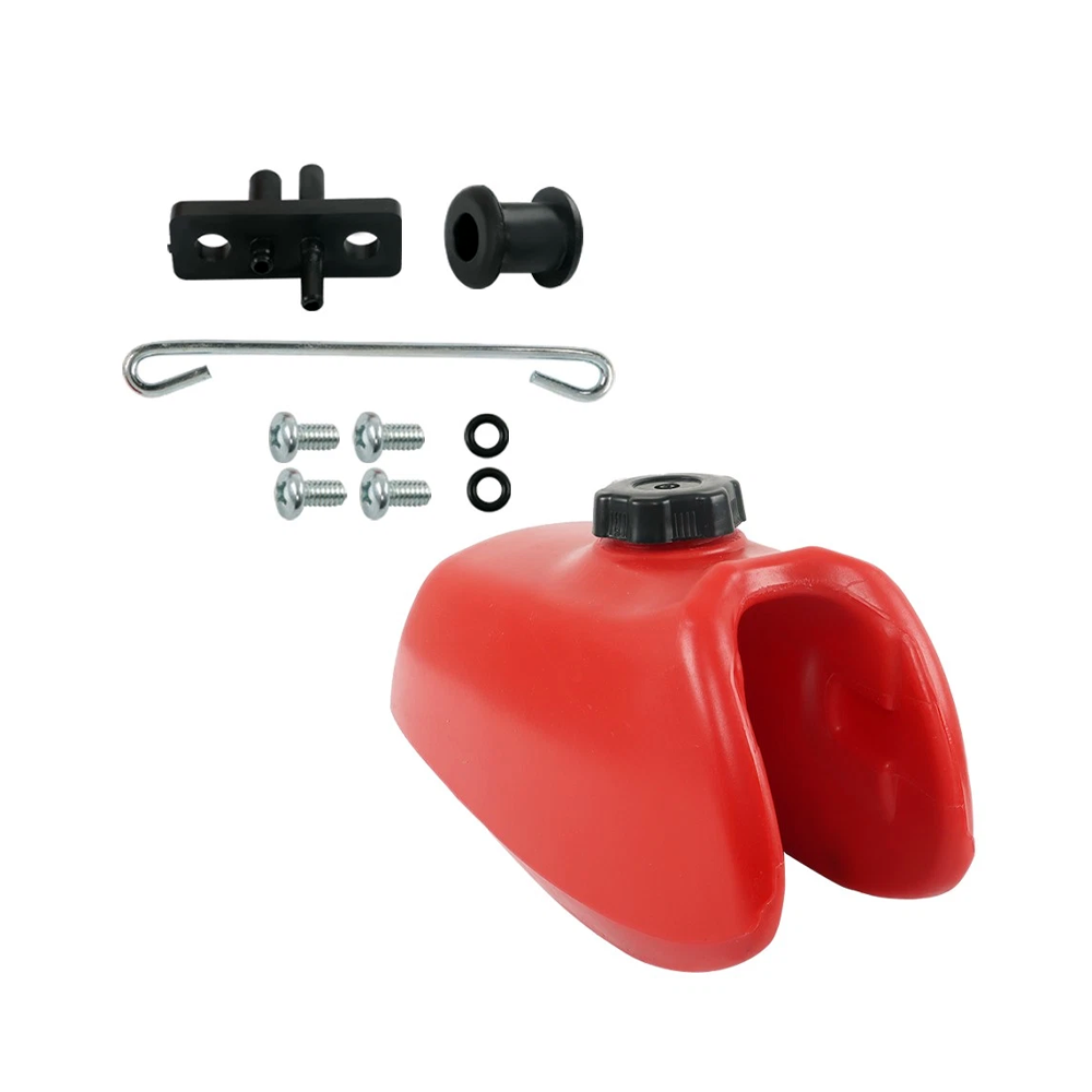 Red Gas Fuel Tank FT49070 123-6-9075 for 1973-1985 Honda ATV ATC70K - KUDUPARTS