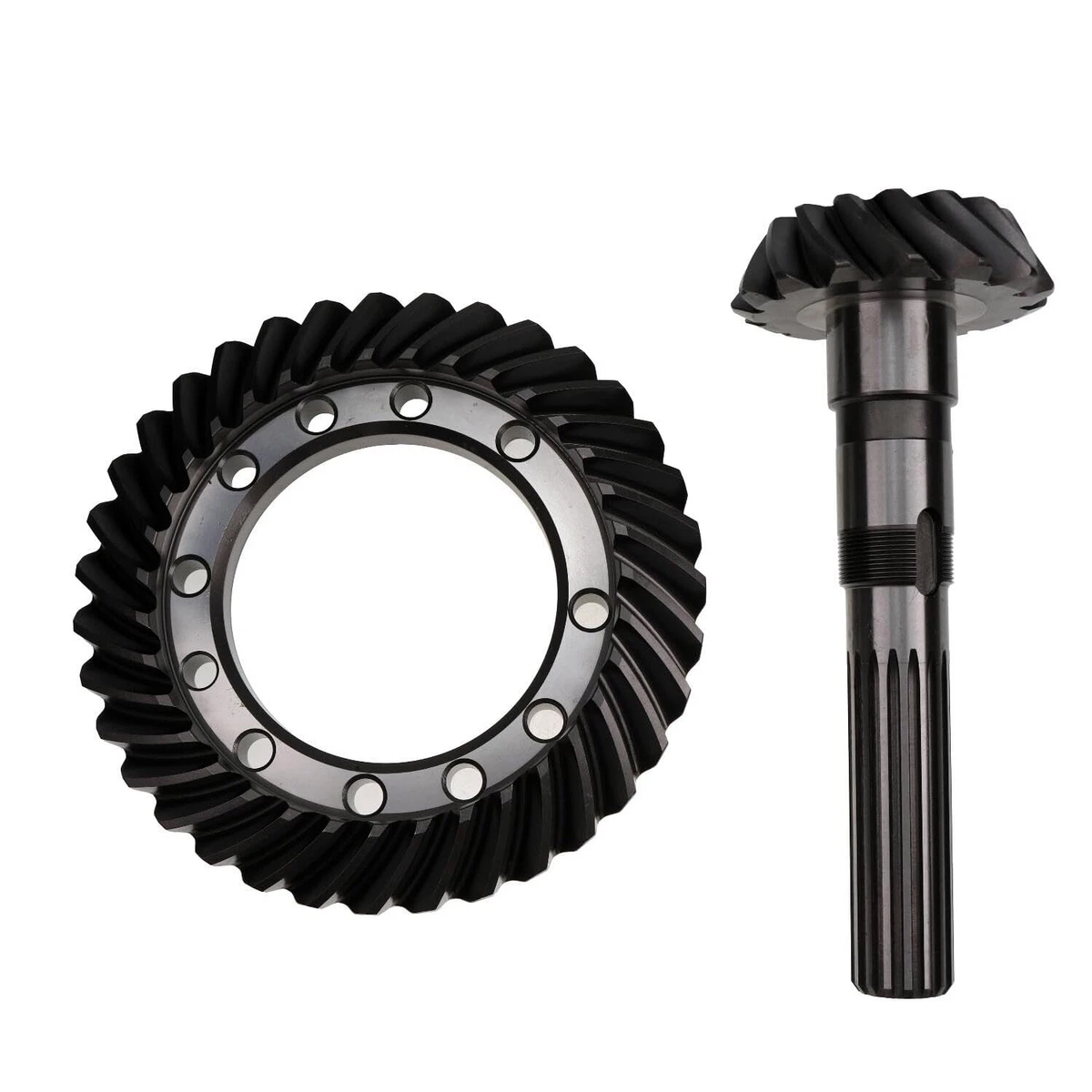 Ring & Pinion Gear Set 175956A1 for New Holland Tractor Loader LV80 U80 U80B - KUDUPARTS
