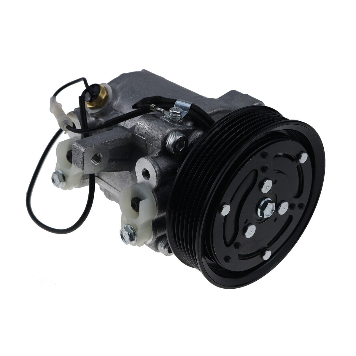 SV07E A/C Compressor 447280-3080 for Kubota Tractor M126 M135 M6 Tractor With 6 Groove Pulley - KUDUPARTS