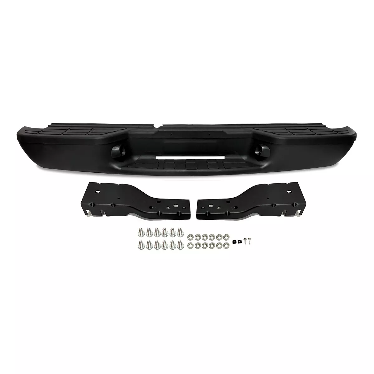 Steel Rear Bumper Assembly GM1101103 for Chevrolet S10 GMC Sonoma 1998-2004 - KUDUPARTS