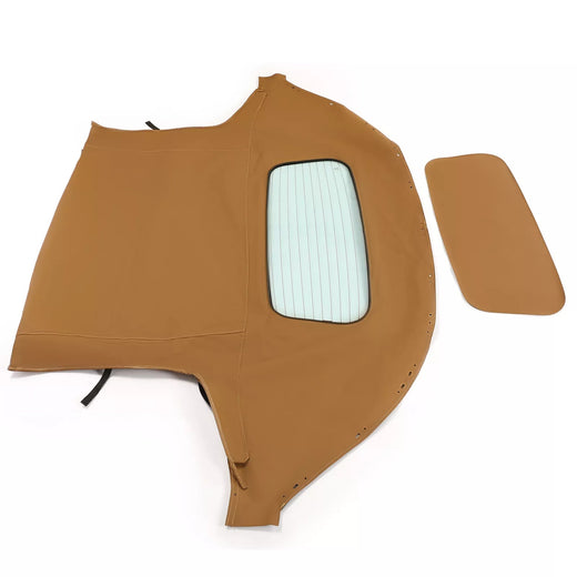 Tan Convertible Soft Top WDOT Heated Glass Window MW3088W3 for Mazda Miata 1990-2005 - KUDUPARTS