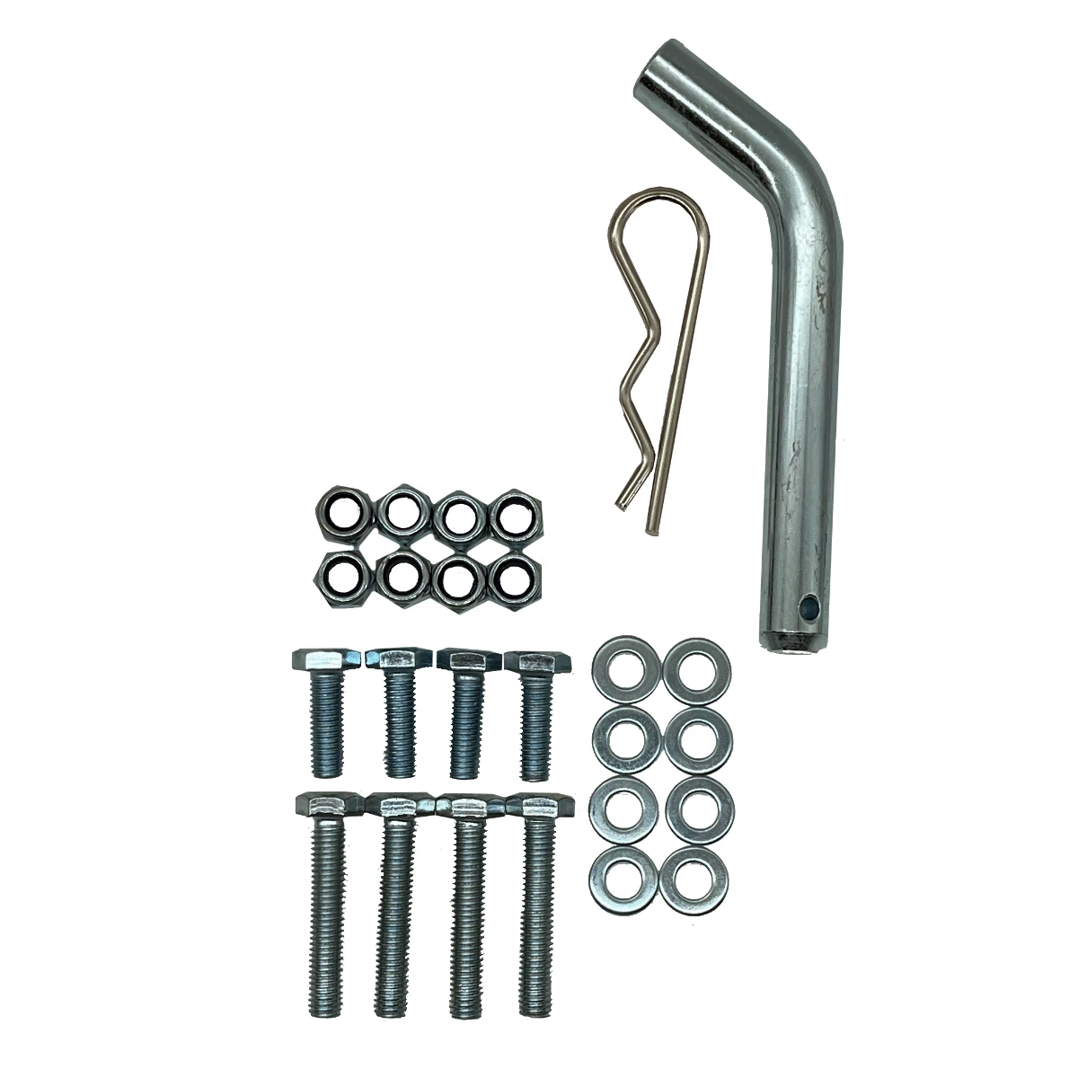 Trailer Hitch Kit with Receiver for Club Car Precedent Golf Cart 2004-up not fit carts with rear seats or DS models - KUDUPARTS