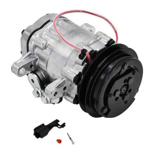 SD7B10 A/C Compressor KHR3536 for CASE Crawler Excavator CX75SR CX80 - KUDUPARTS