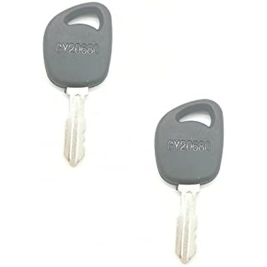2pcs Ignition Key Fit John Deere L100 L120 D110 D170 Riding Mower GY20680 AM131946 140401 - KUDUPARTS