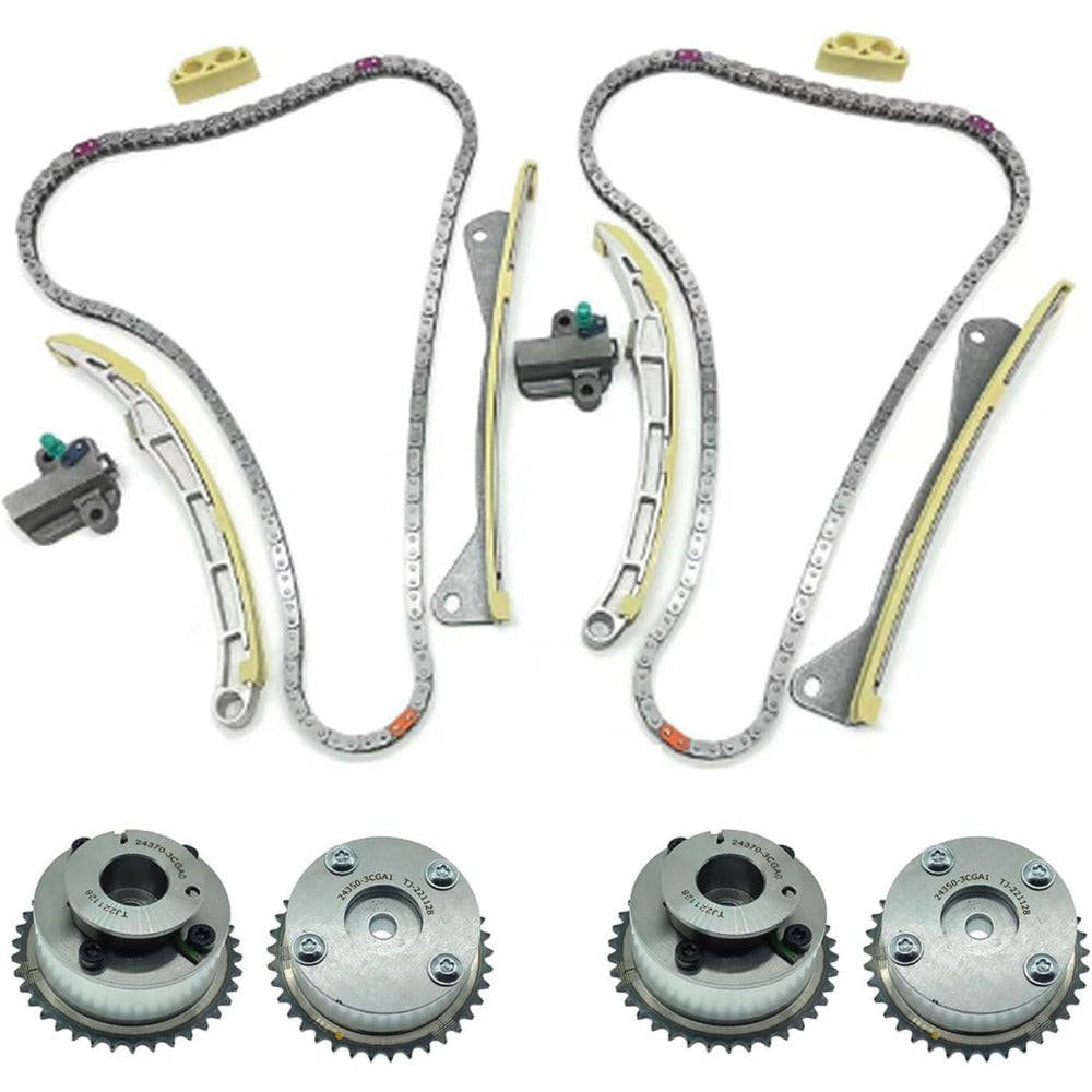 Timing Chain Kit 24350-3CGA1 for Kia Sedona Sorento Hyundai Azera Santa Fe Palisade 3.3L 3.8L - KUDUPARTS