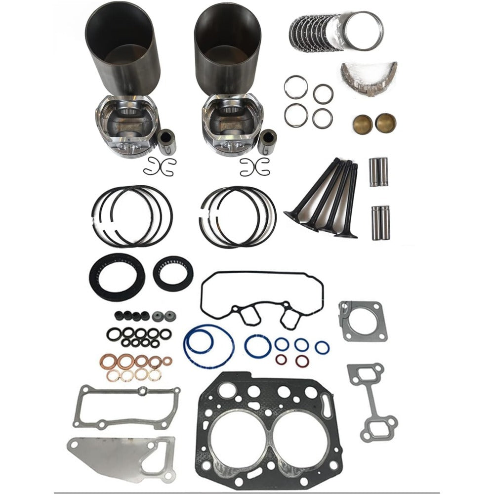 Overhaul Rebuild Kit for Yanmar 2TNV70 Engine Kobelco SK10SR New Holland E10SR Excavator - KUDUPARTS