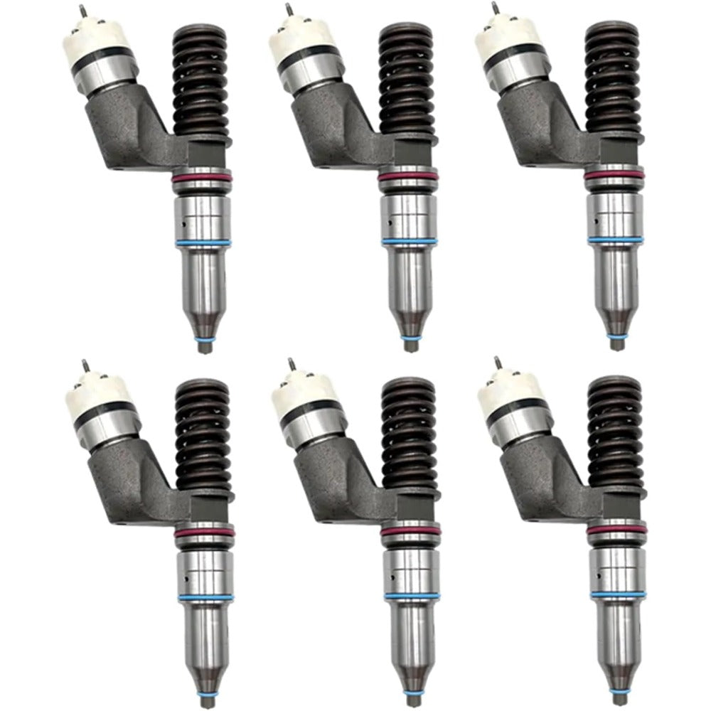 6 Pcs Fuel Injector 200-1117 for Caterpillar CAT Engine C15 3406E - KUDUPARTS