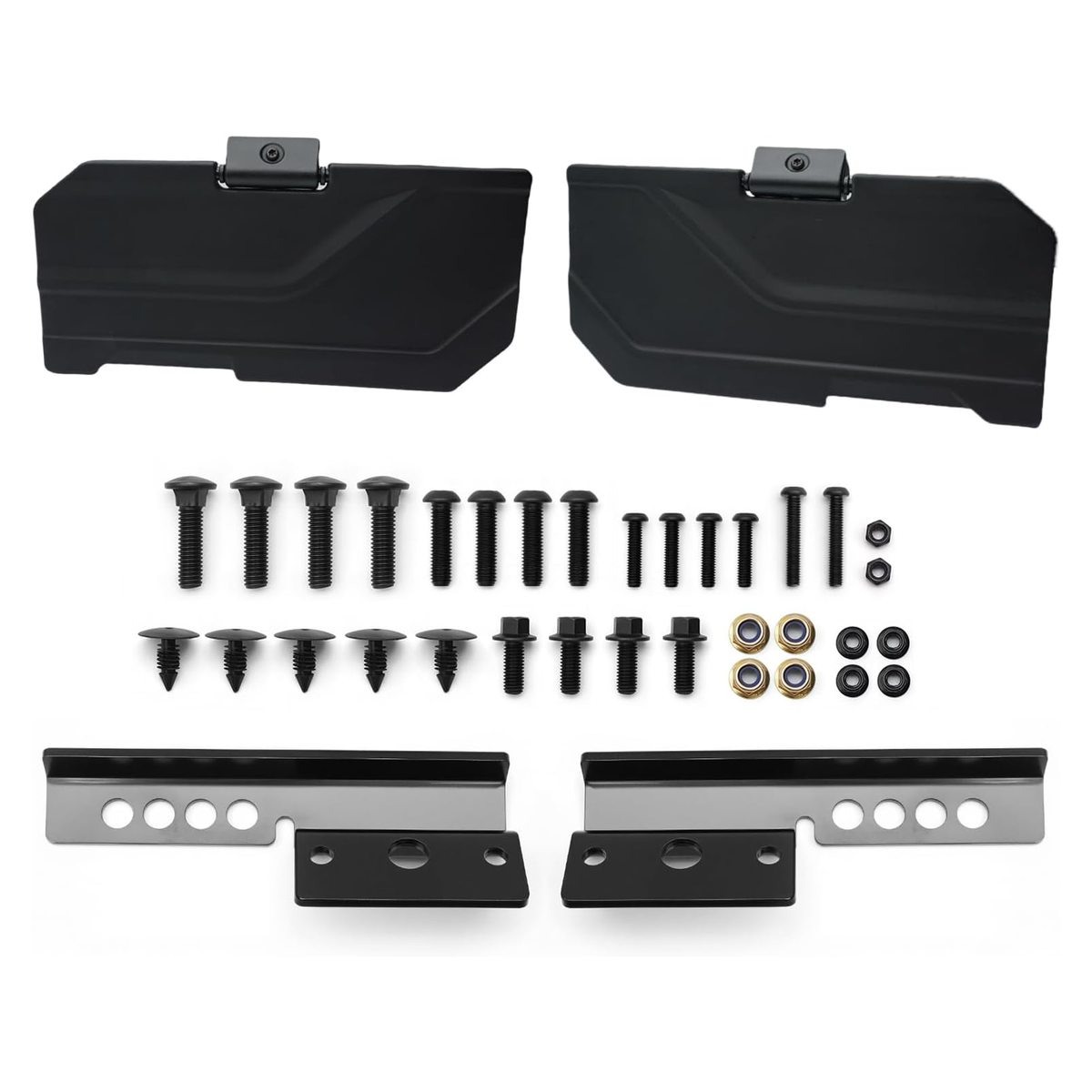 1 Pair Sun Visor 2890288 for Polaris Ranger Crew XP 1000 SP 570 2018-2025 - KUDUPARTS