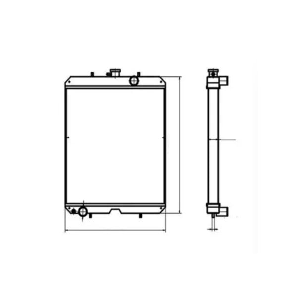 For Kubota F11 Water Tank Radiator ASS'Y - KUDUPARTS