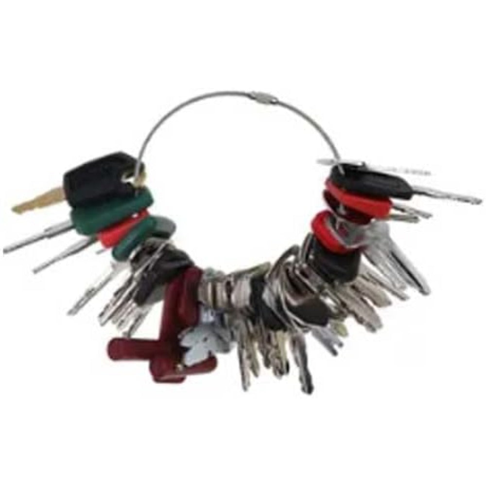 39 Pcs Ignition Key for Caterpillar CAT CASE Ford Komatsu JCB John Deere Yanmar Kubota Hyster Takeuchi New Holland Heavy Equipment - KUDUPARTS