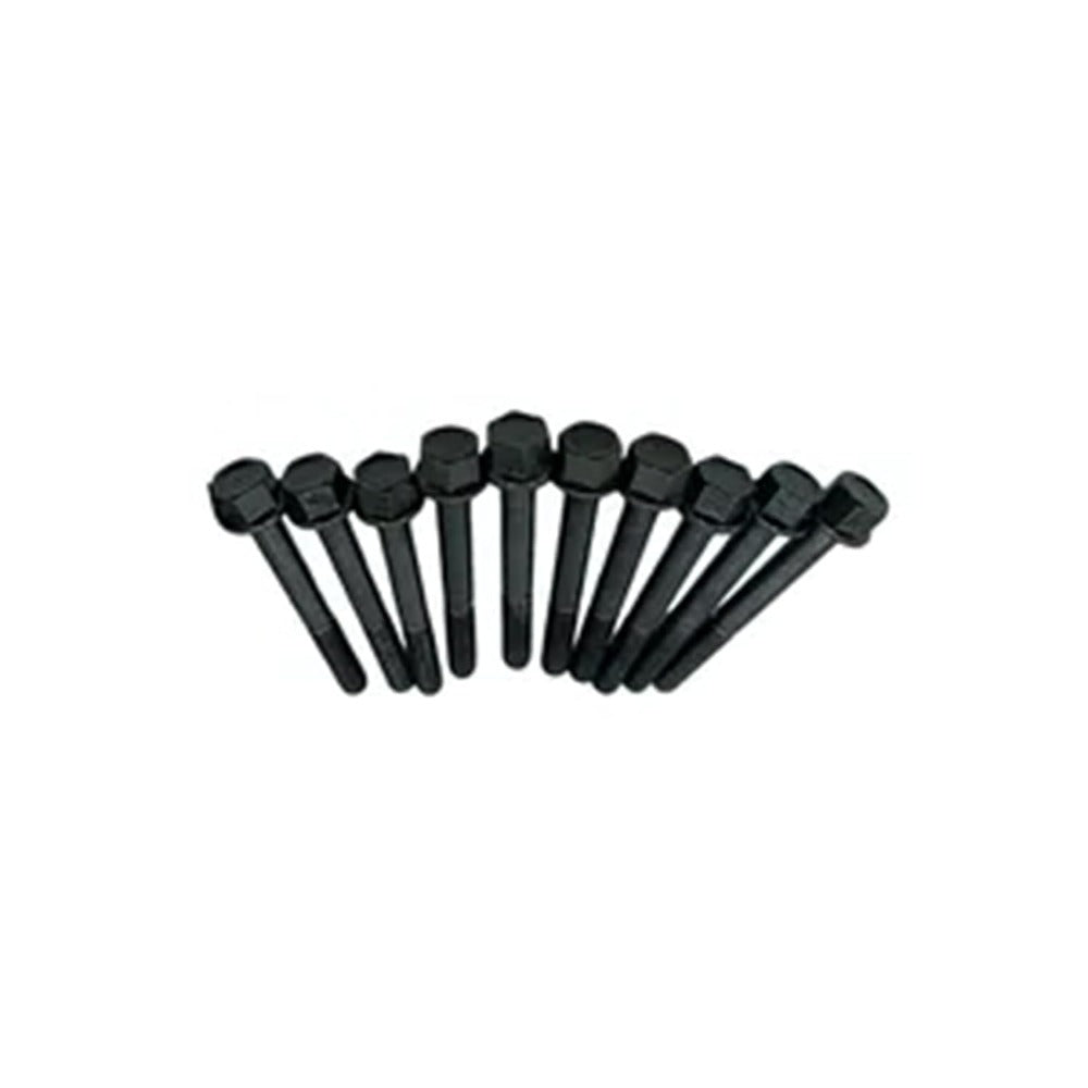 10Pcs Cylinder Head Bolt YM119515-01200 for Komatsu Engine 2D70E-5S-BA - KUDUPARTS