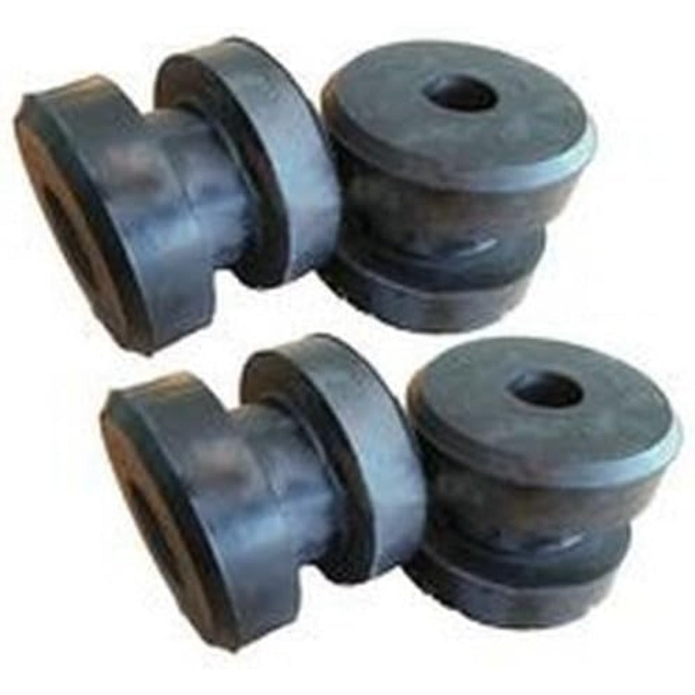 4 Pcs Front Engine Mounting Rubber Cushion 418-01-11111 for Komatsu Excavator Loader WA120-3 WA150-3 WA180-3 - KUDUPARTS