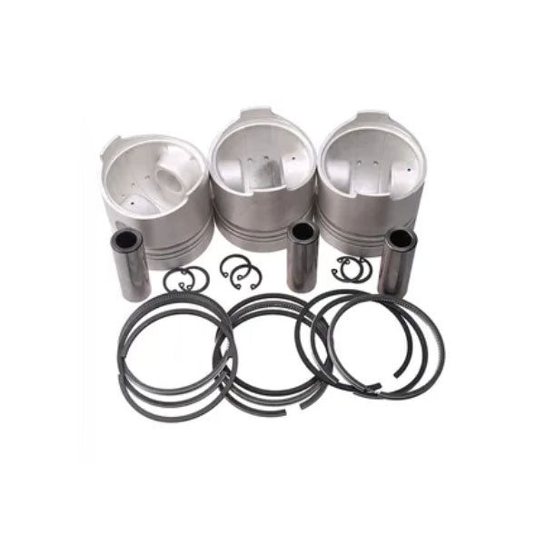 Piston & Piston Ring Set STD 76mm for Kubota D1005 Engine - KUDUPARTS