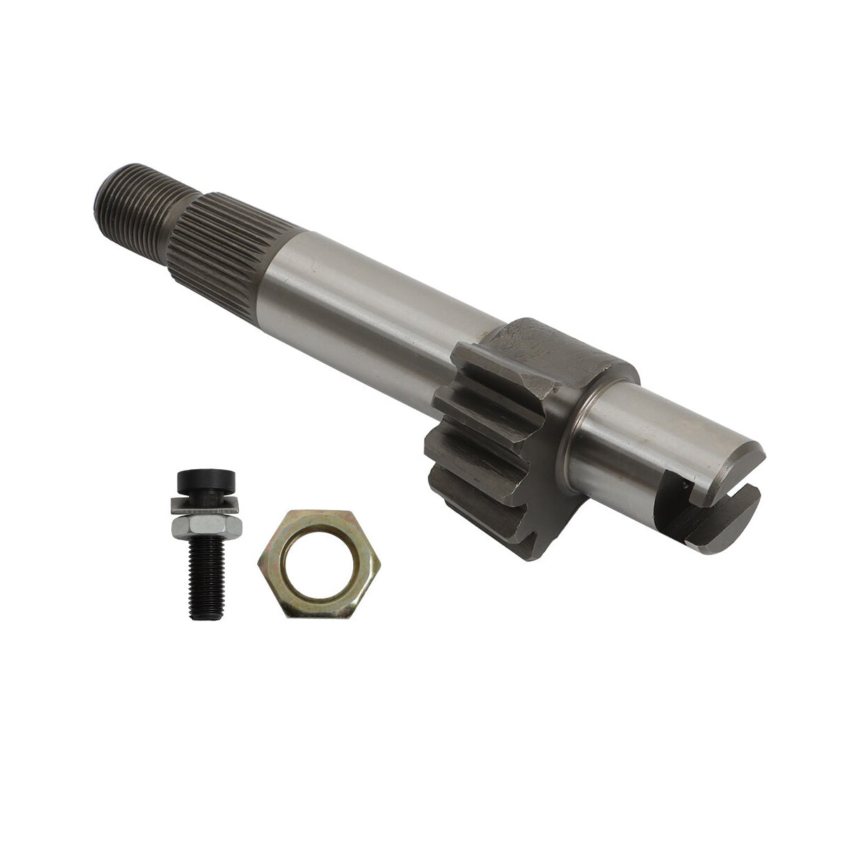 Steering Sector Shaft 38180-12602 for Kubota Tractor B8200DP B8200EP L235 L2500DT L2500F L2600F - KUDUPARTS