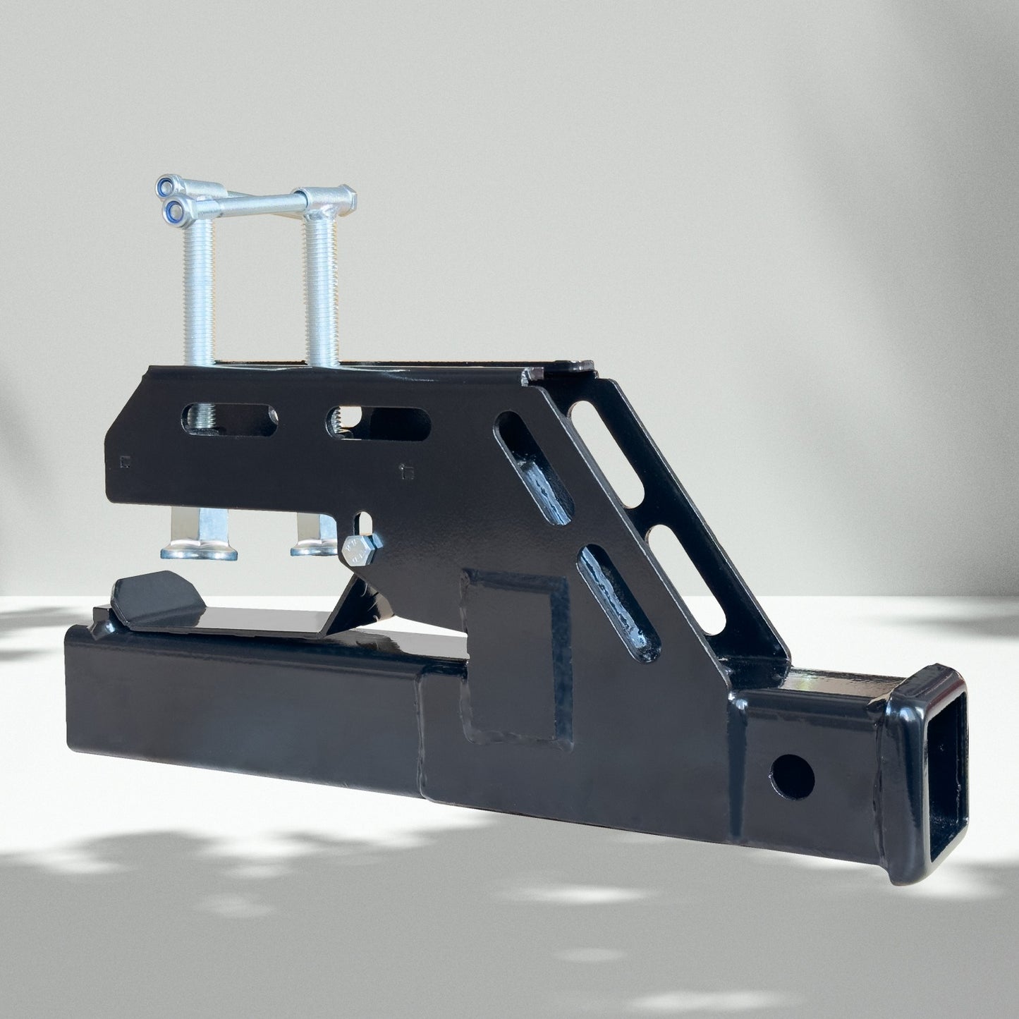 2" Clamp on Trailer Hitch Receiver Tractor Bucket Hitch Non-Slip Ball Mount Adapter for Kubota John Deere Bobcat