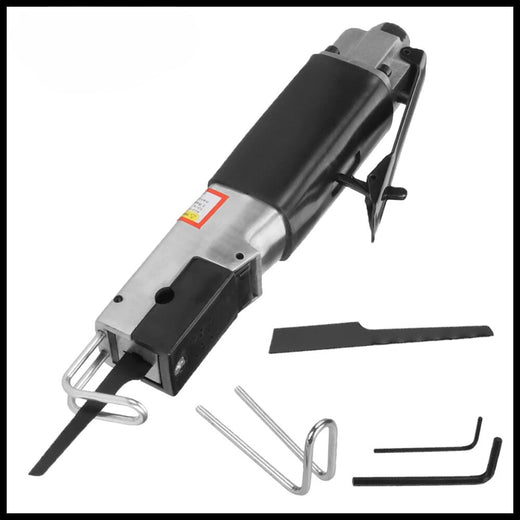 1/4 Inch Pneumatic Reciprocating File Alloy Air Body Quiet Efficient Air Saw with Hacksaw Cutting Blade Ideal for Vehicle Repair - KUDUPARTS