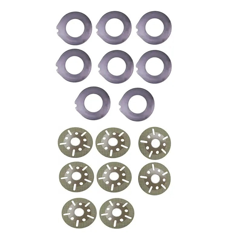 8 disques et plaquettes de frein 9R-9401 133-7234 pour chargeuses Caterpillar CAT 416B, 416C, 416D, 420D, 424D, 426B, 426C, 428B, 428C, 428D, 430D, 432D, 436C, 438C, 438D et 442D