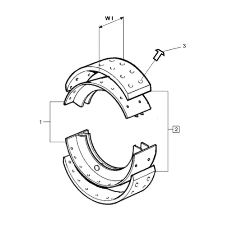 Kit de plaquettes de frein 3095181 pour camions Volvo F10 F12 F16 FH12 FH16 FL10 FL7 NL10