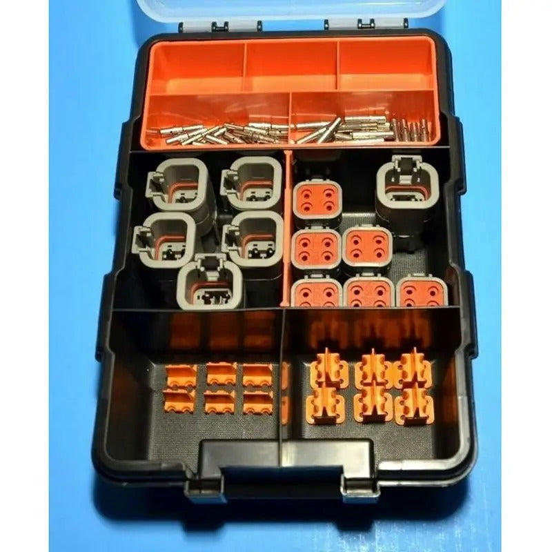 72 Pcs Deutsch DTP 4-Pin Connector Kit for 12-14 AWG Solid Contacts Kit - KUDUPARTS