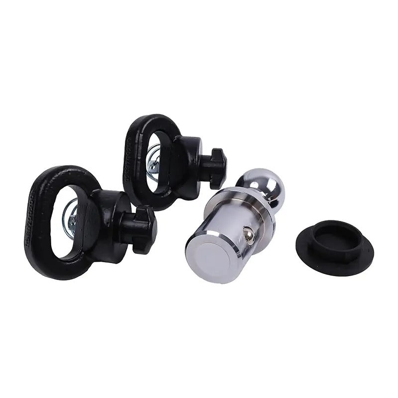 Puck System 2-5/16" Gooseneck Ball and Safety Chain Anchor Kit 60618 82216057AC for Ram Pickup Truck 2500 3500 2013-2023 - KUDUPARTS