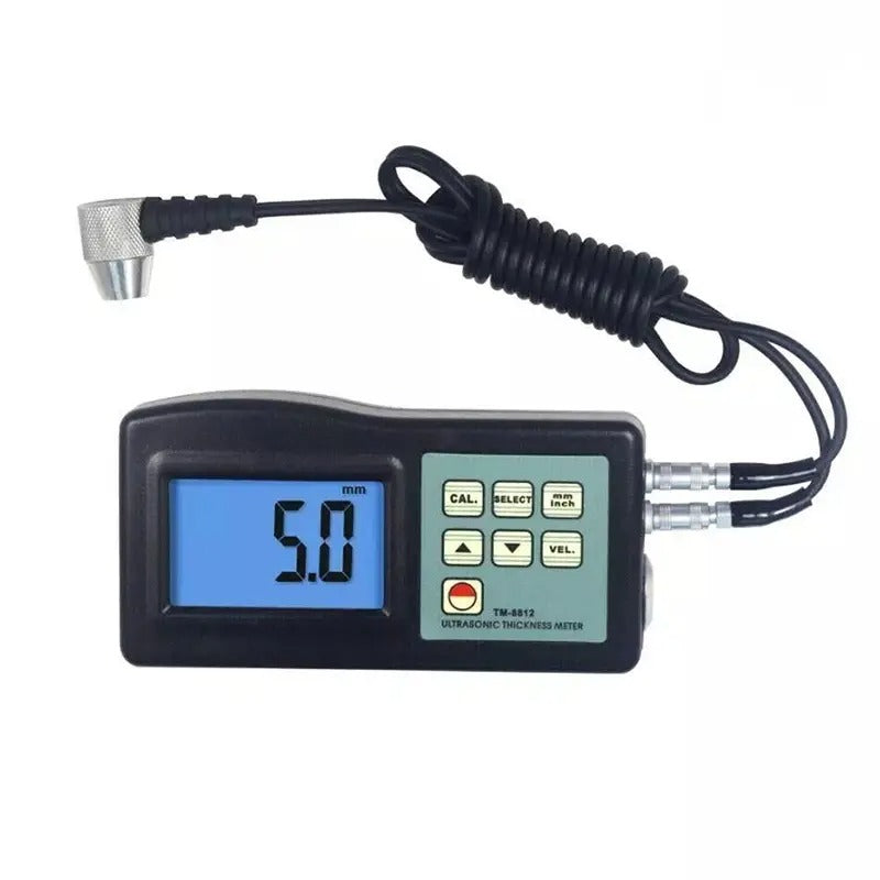 Medidor de espesor ultrasónico para acero y PVC TM-8812