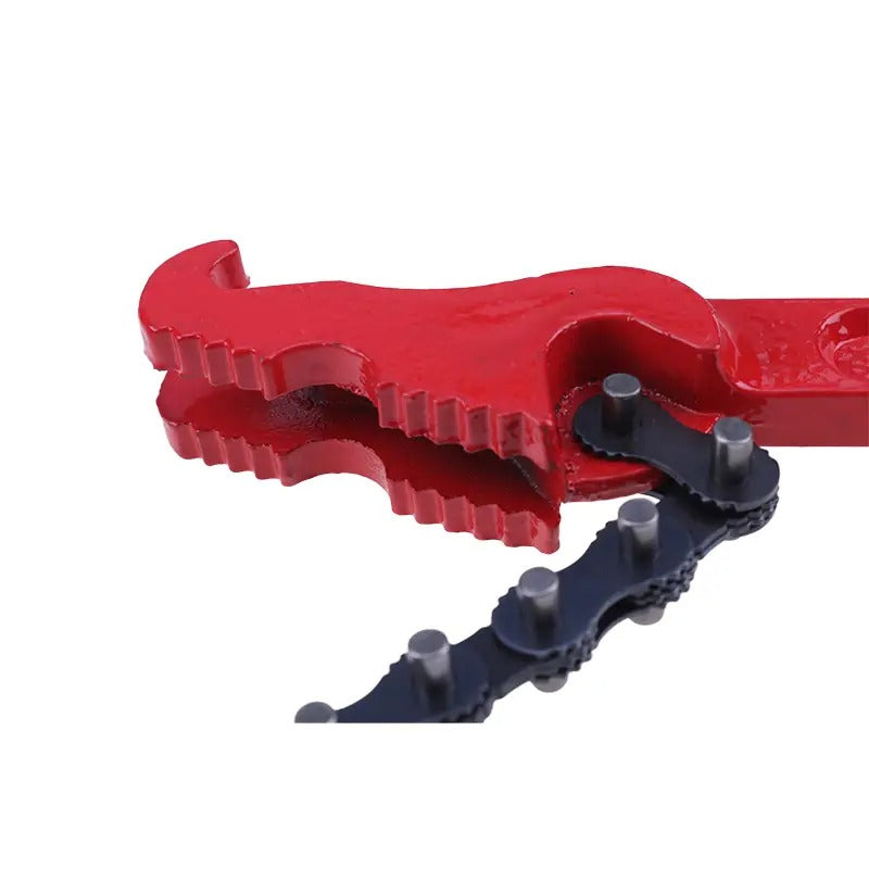 Clé à chaîne réversible robuste de 30 cm (12 pouces) pour filtres à huile et à carburant de diamètre réglable, outils pour raccords de tuyauterie, clé à molette