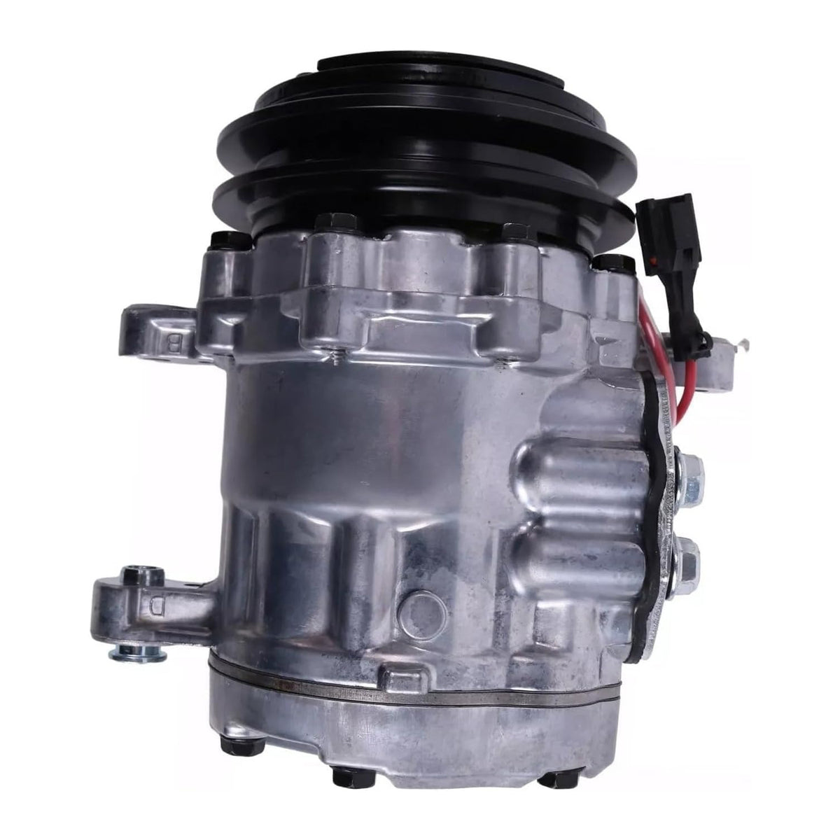 SD7B10 12V A/C Compressor FYD00007143 for John Deere 30G 30P 35G 35P 50G 50P Hitachi ZAXIS30U-5N - KUDUPARTS