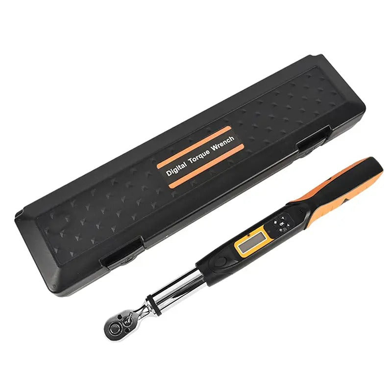 AWJ-135B N 1/2-Inch Digital Reversible Torque Wrench 4.98 to 99.57 ft-lbs (6.75–135 Nm) with LCD Display LED Indicator and Audible Buzzer - KUDUPARTS