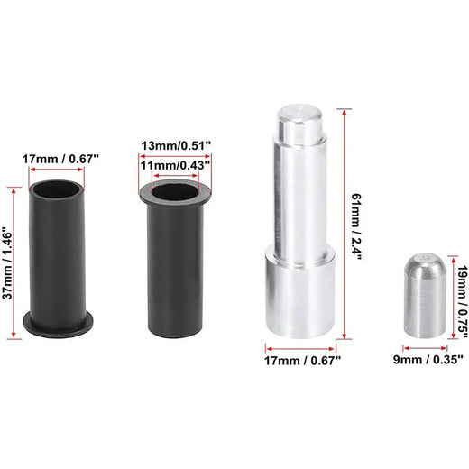 17 Pieces Door Pin Guides & Door Bushing Removal Tool for Jeep Wrangler JK JL 07-20 - KUDUPARTS